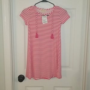 Pink striped dress